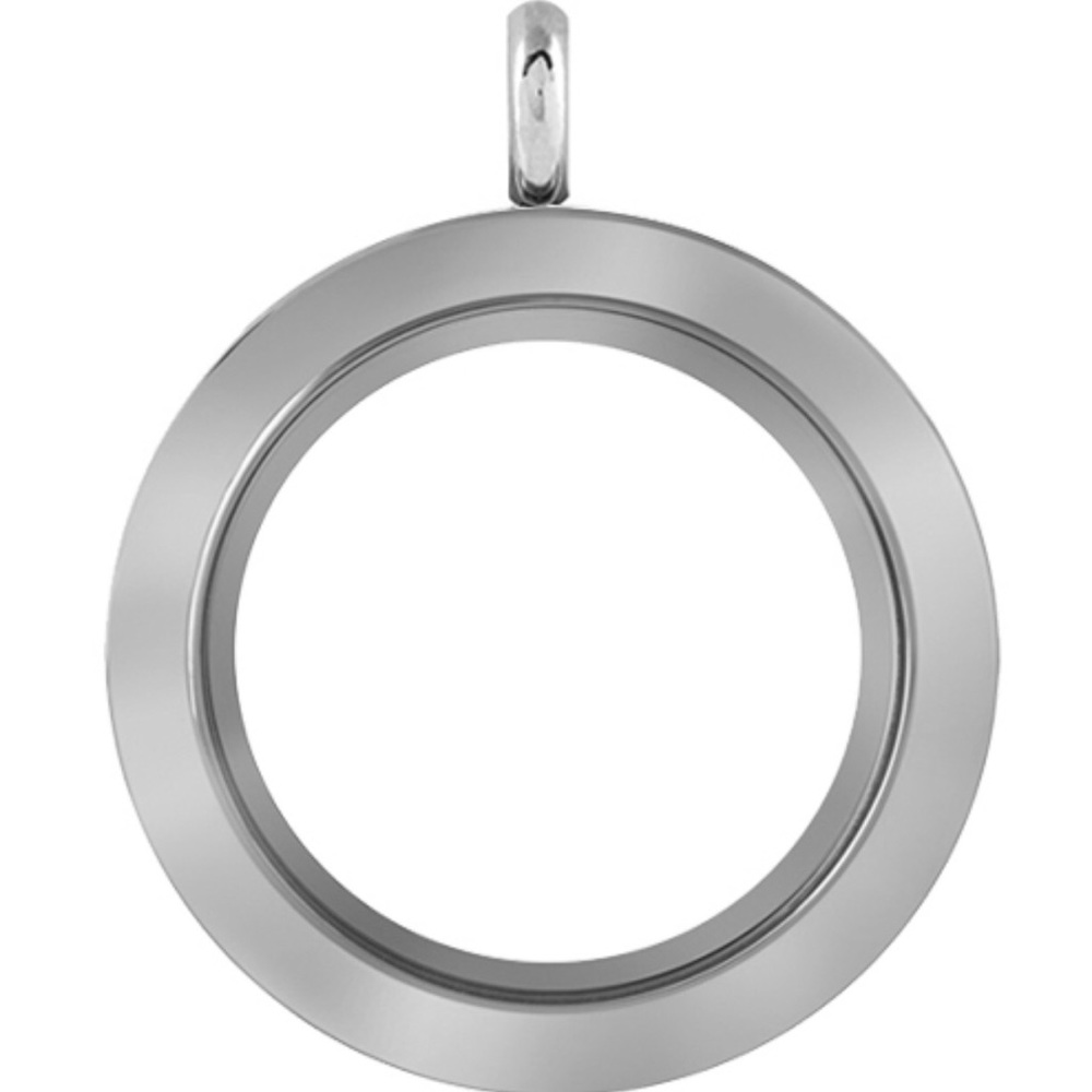 OrigamiOwl Large Silver Hinged Living Locket